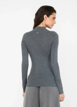 Maglia 100% lana con applicazioni