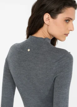 Maglia 100% lana con applicazioni