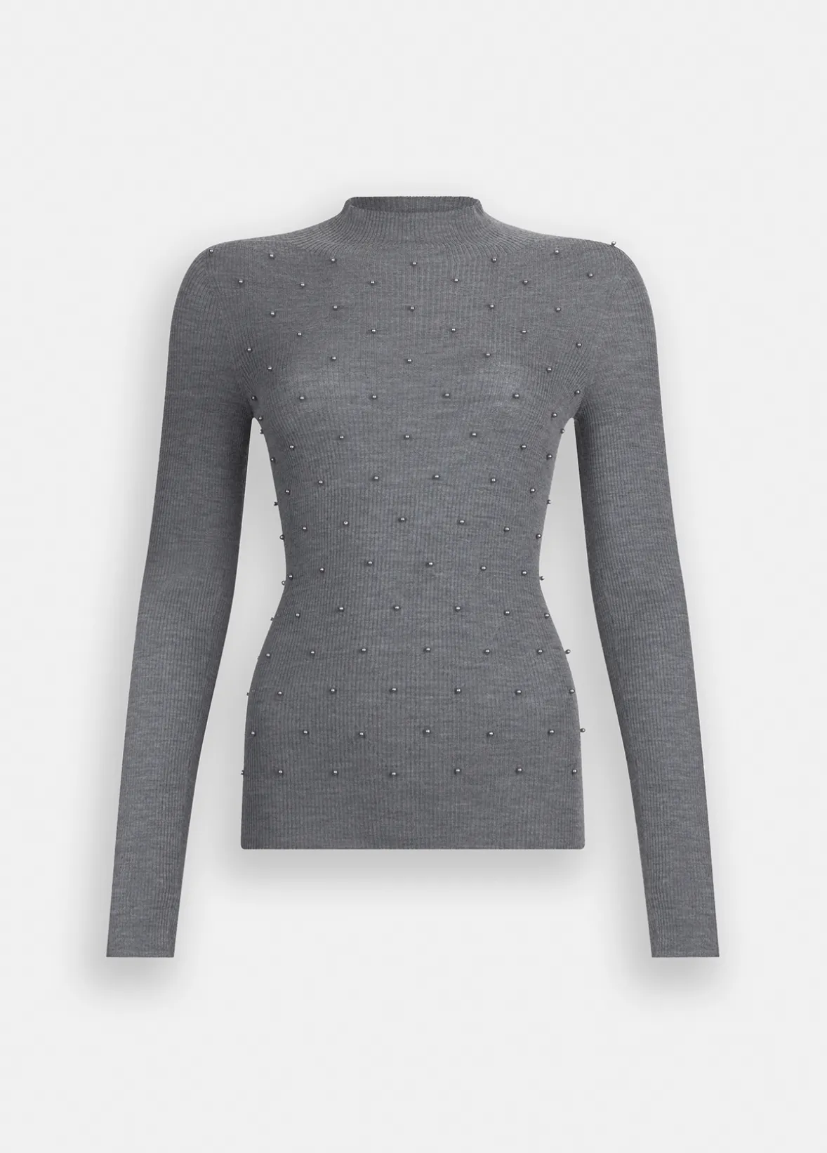 Maglia 100% lana con applicazioni
