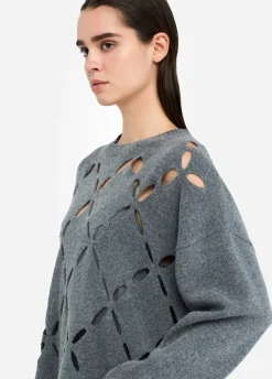 Maglia 100% lana con cut-out