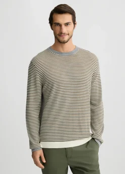 Maglia a righe in lana