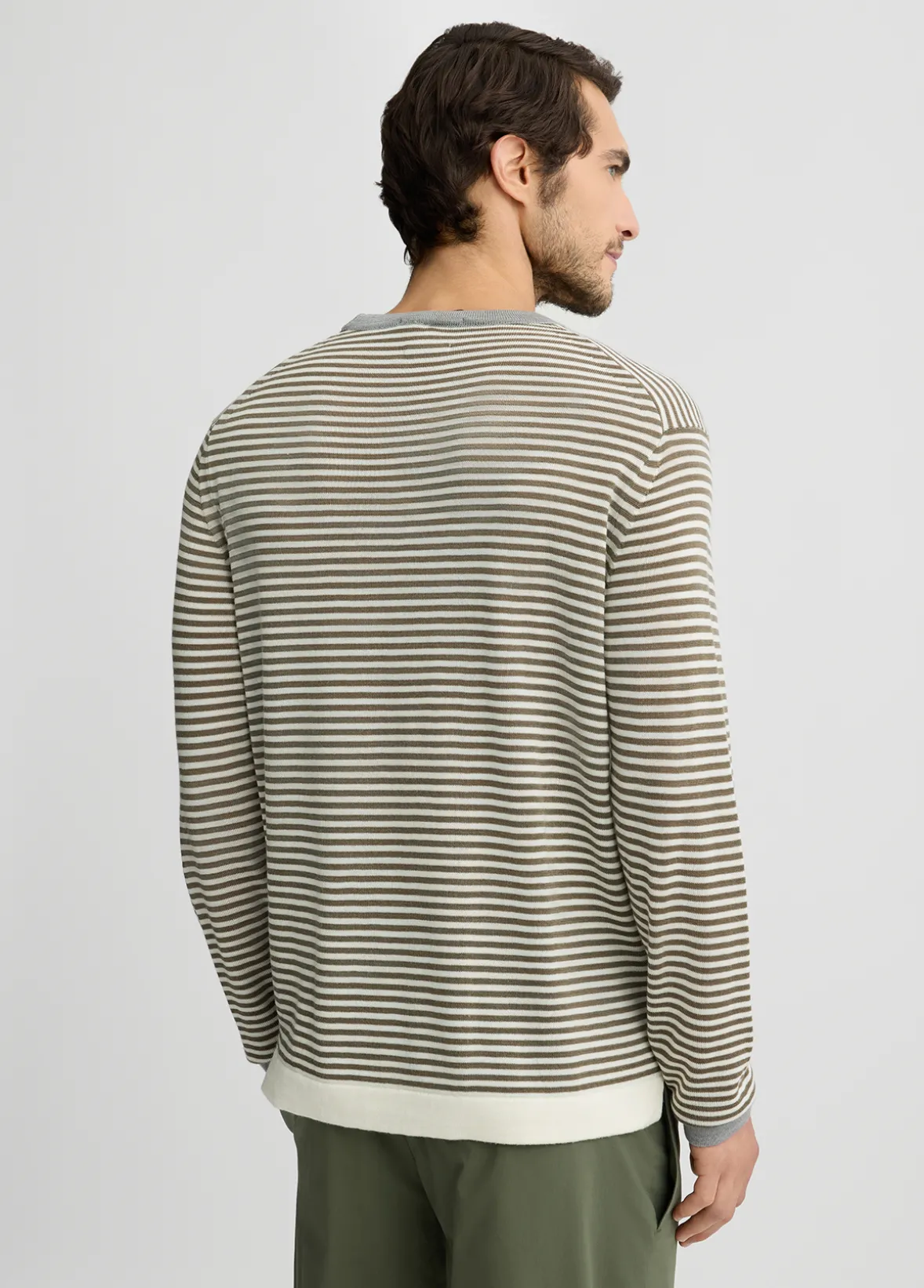 Maglia a righe in lana