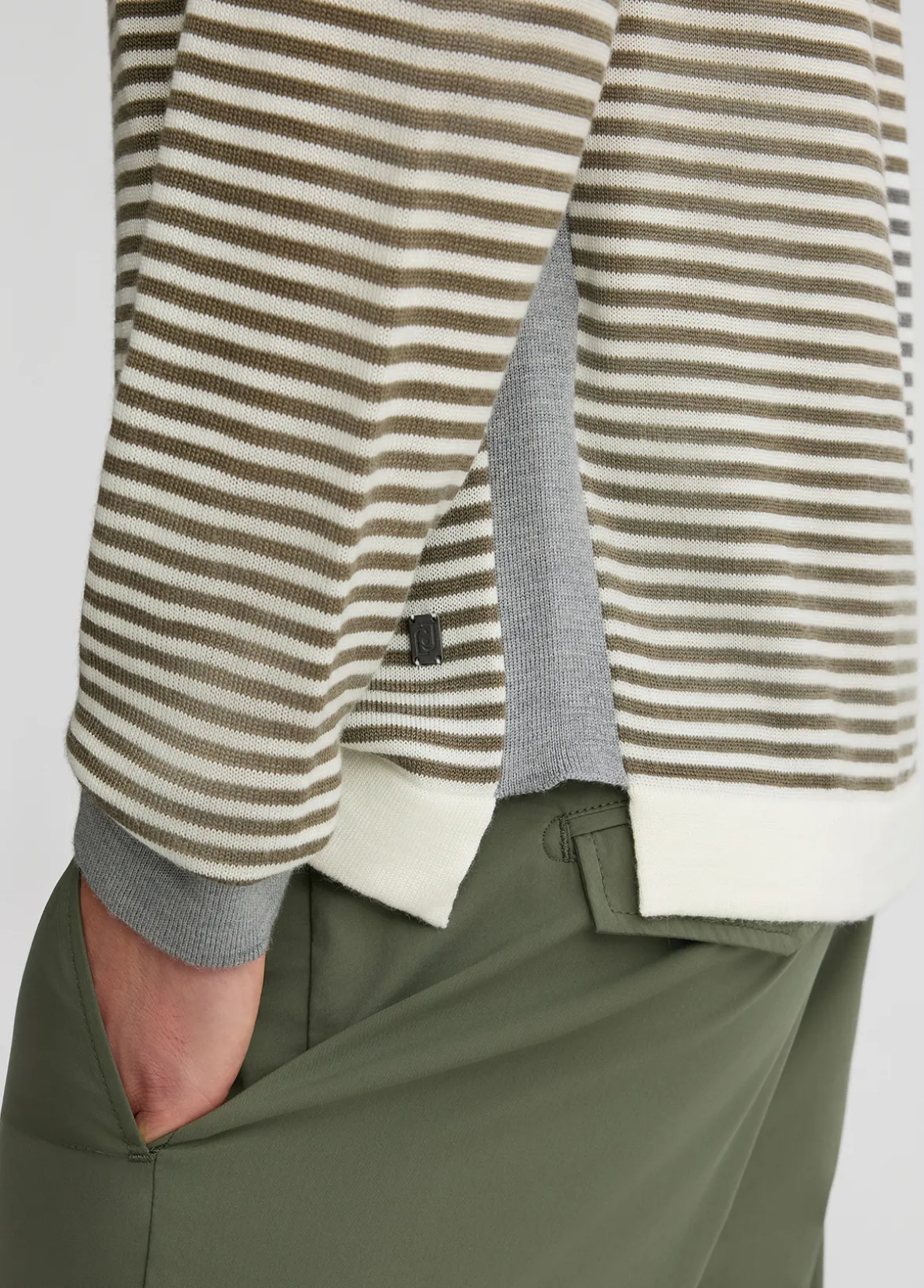 Maglia a righe in lana