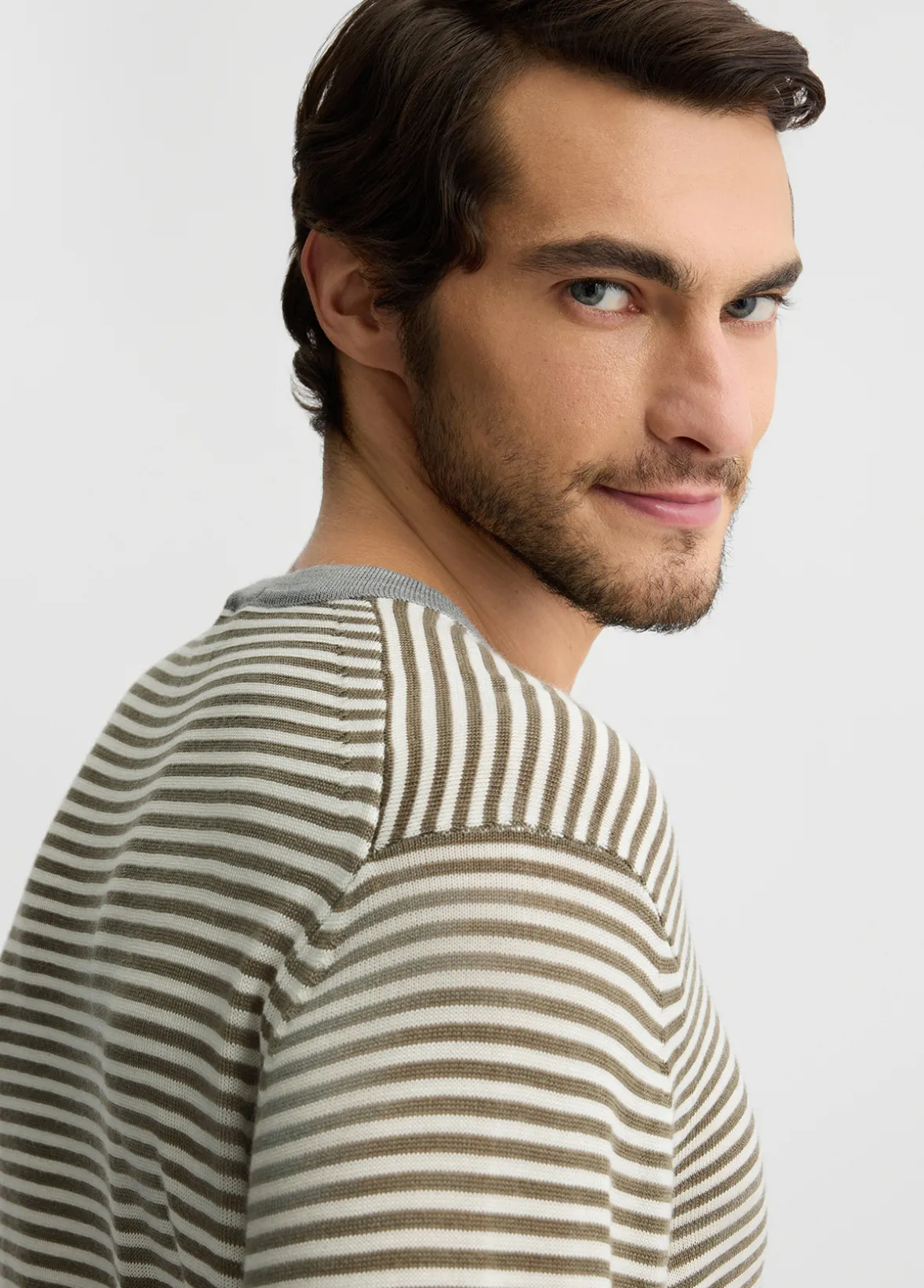Maglia a righe in lana