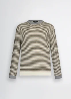 Maglia a righe in lana