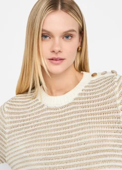 Maglia a righe lurex®