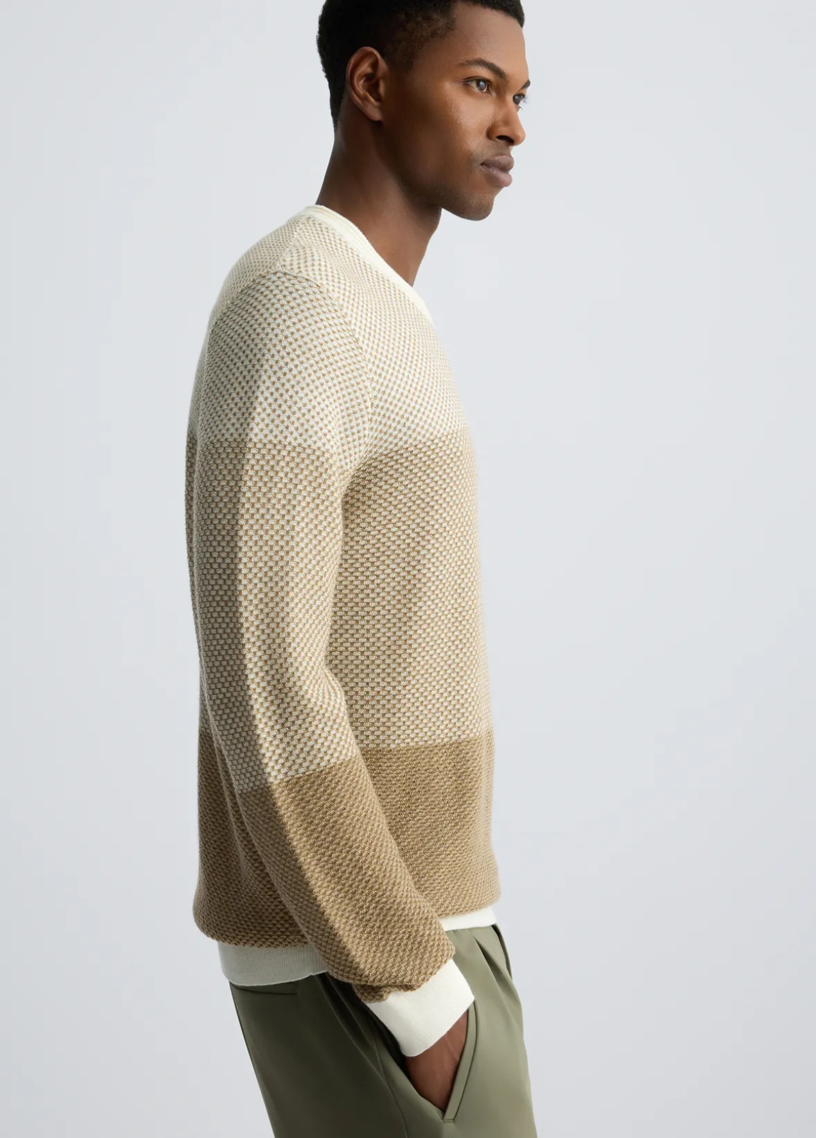 Maglia color-block in lana