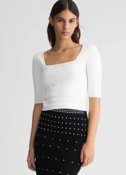 Maglia con borchie