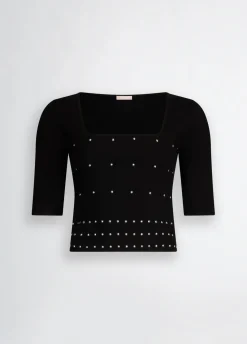 Maglia con borchie