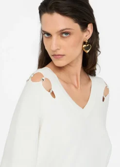 Maglia con castoni gioiello