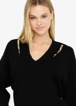 Maglia con castoni gioiello