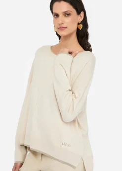 Maglia con dettagli in lurex®