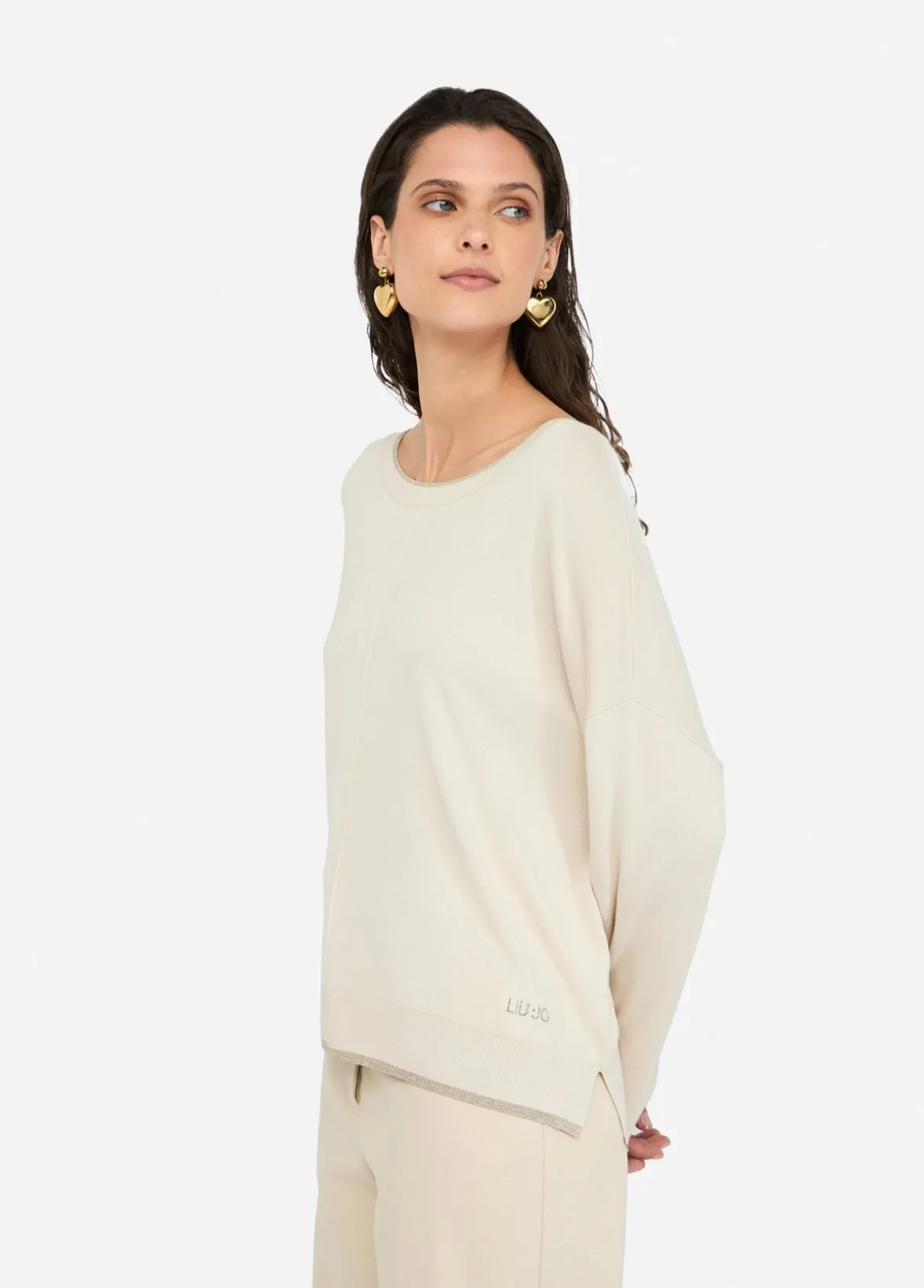 Maglia con dettagli in lurex®