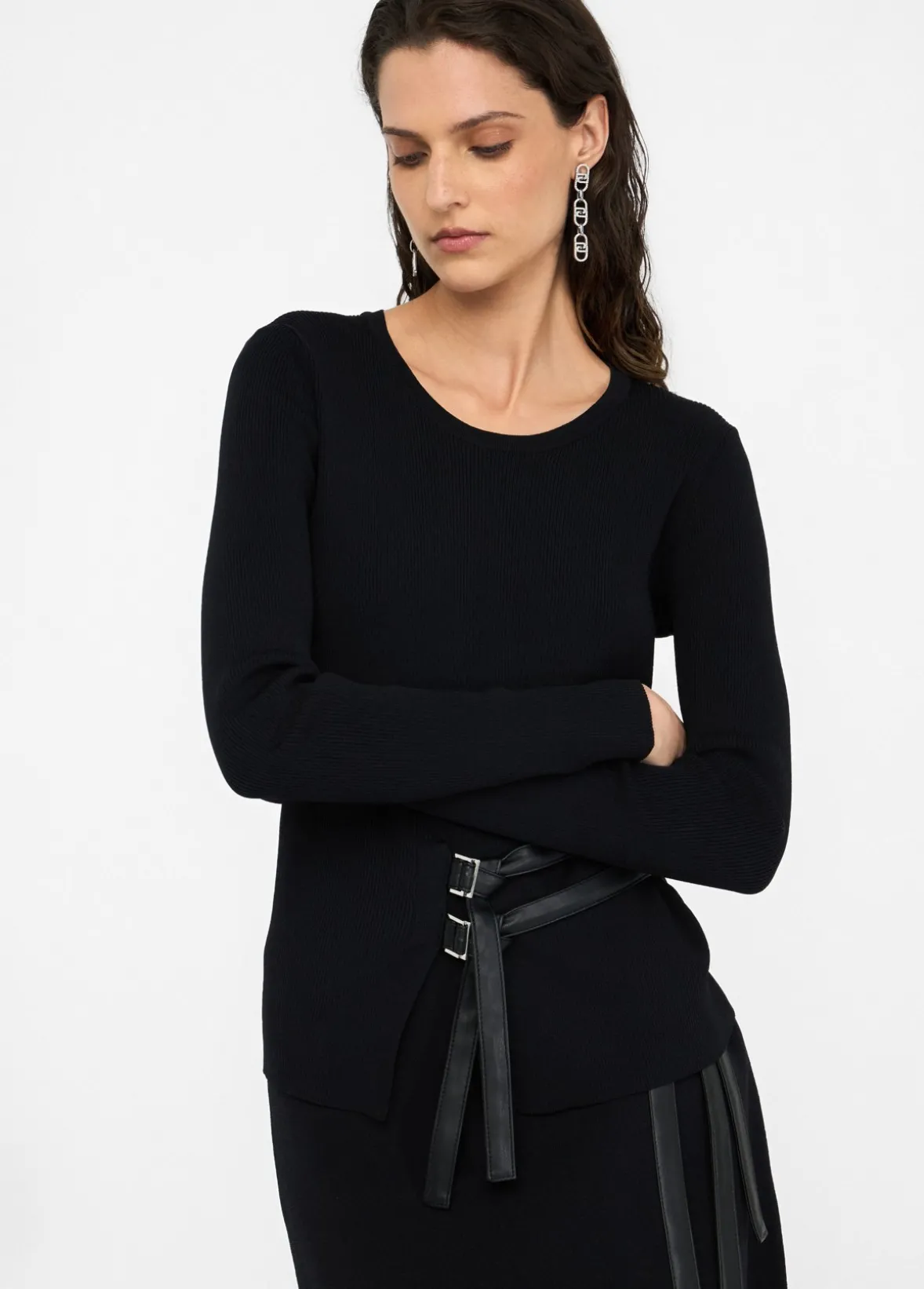 Maglia con fibbie