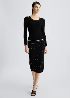Maglia con inserti in tulle