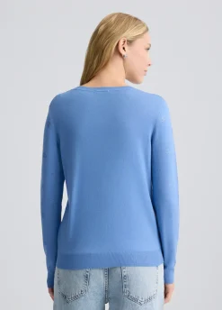 Maglia con logo e strass