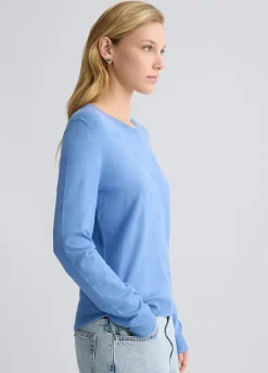 Maglia con logo e strass