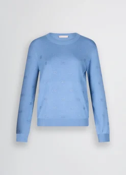 Maglia con logo e strass