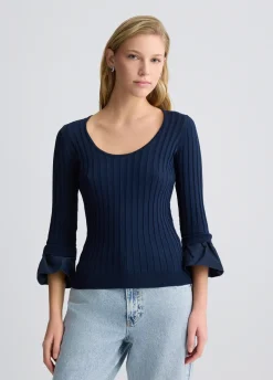 Maglia con maniche volants
