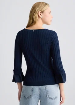 Maglia con maniche volants
