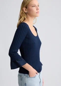 Maglia con maniche volants