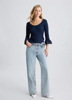 Maglia con maniche volants