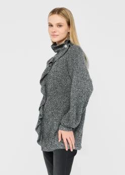Maglia con maxi volant