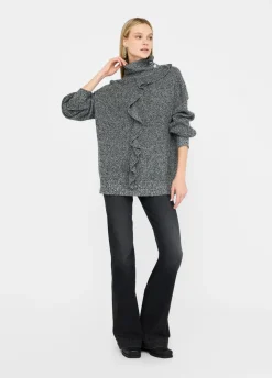 Maglia con maxi volant