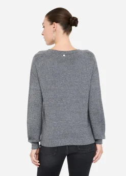 Maglia con micro paillettes