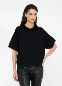 Maglia con paillettes