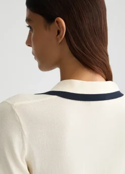 Maglia con profili a contrasto