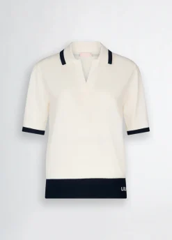 Maglia con profili a contrasto