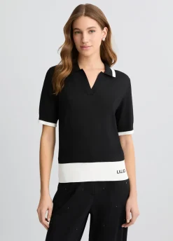 Maglia con profili a contrasto