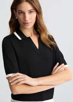 Maglia con profili a contrasto