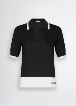 Maglia con profili a contrasto