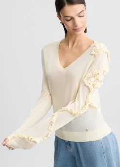 Maglia con rouches
