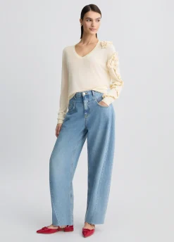 Maglia con rouches