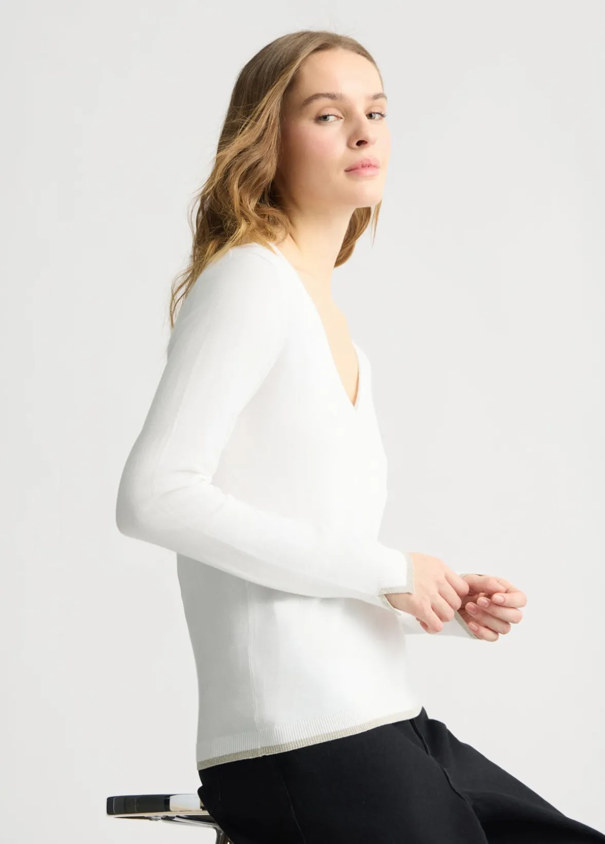 Maglia con scollo a V