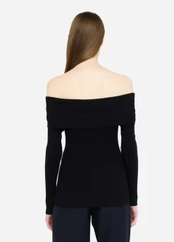 Maglia con scollo bardot