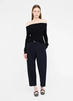 Maglia con scollo bardot