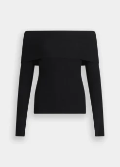 Maglia con scollo bardot
