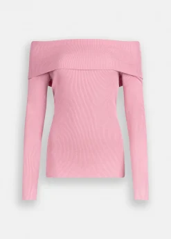 Maglia con scollo bardot