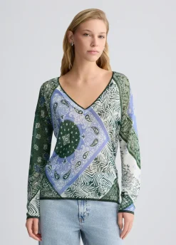Maglia con stampa bandana