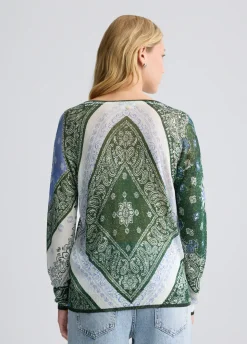 Maglia con stampa bandana