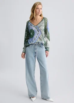 Maglia con stampa bandana