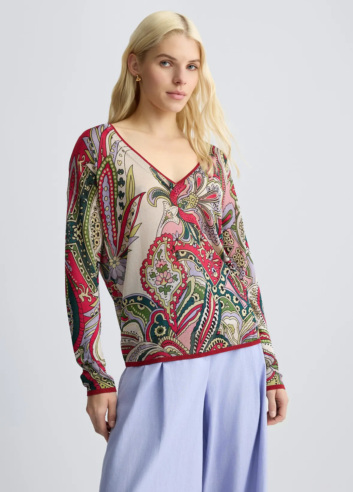 Maglia con stampa foulard