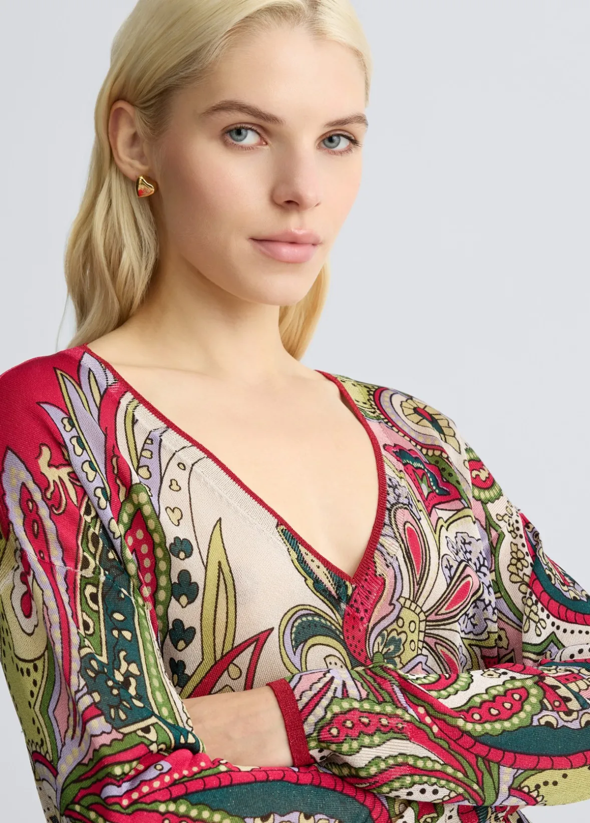Maglia con stampa foulard