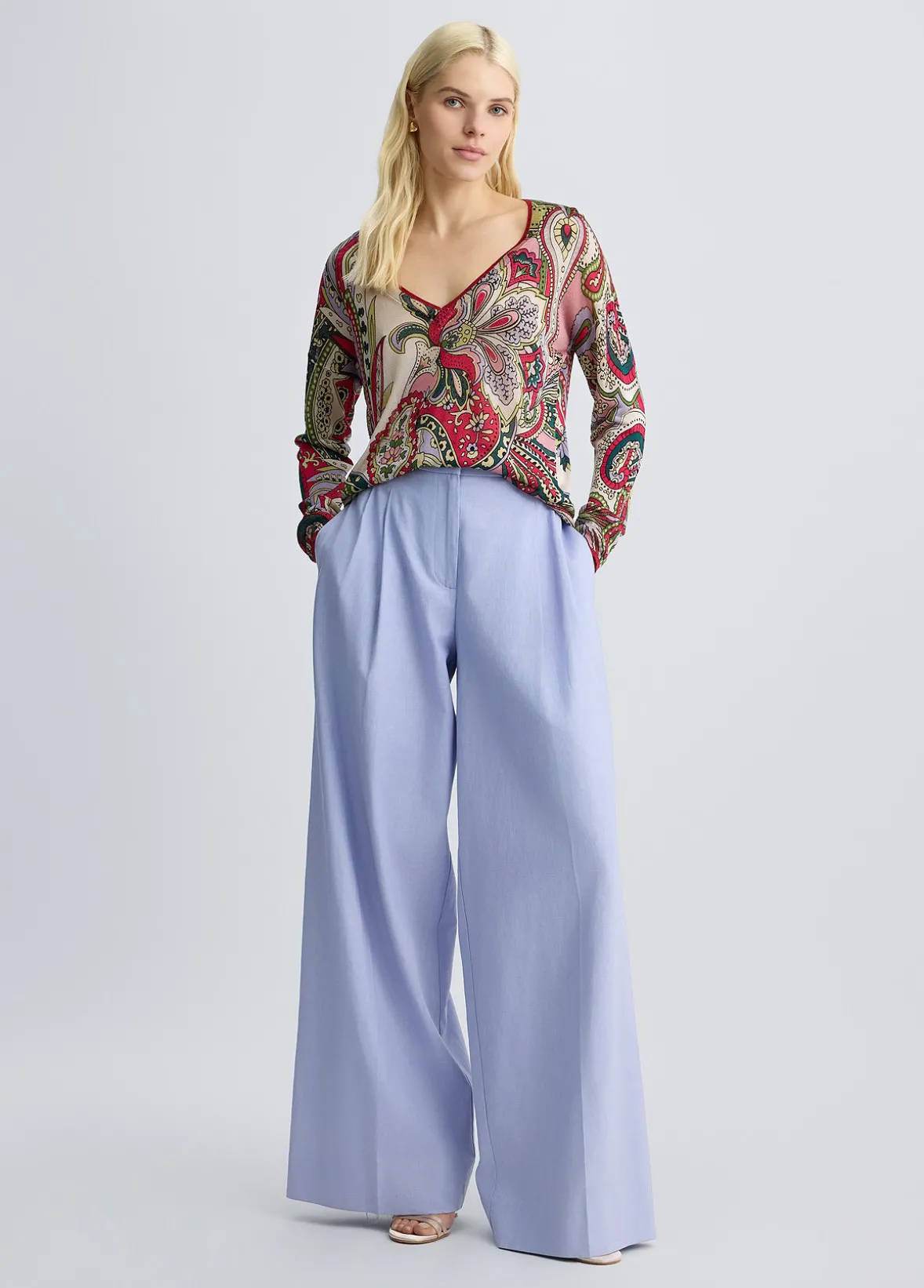Maglia con stampa foulard