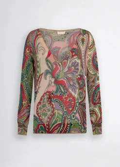 Maglia con stampa foulard