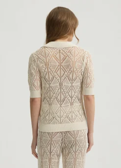 Maglia in cotone crochet